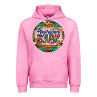 Fuchsia Pink american babe Urban Hoodie - Artiststas