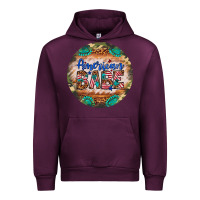 Mauve Wine american babe Urban Hoodie - Artiststas