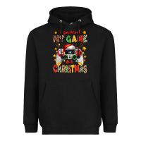 Black i paused my game for christmas Heavyweight Hoodie - Zillion Design Studio