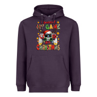 Plum i paused my game for christmas Heavyweight Hoodie - Zillion Design Studio