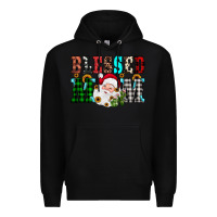 Black blessed mom christmas Premium Hoodie - JahusDesignShop