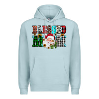 Blue Mist blessed mom christmas Premium Hoodie - JahusDesignShop