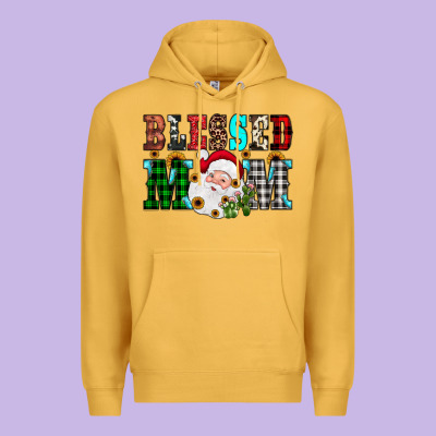 Blessed Mom Christmas Premium Hoodie Designed By Jahusdesignshop