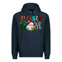 Navy blessed mom christmas Premium Hoodie - JahusDesignShop