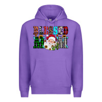 Purple blessed mom christmas Premium Hoodie - JahusDesignShop