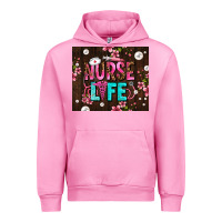 Fuchsia Pink nurse life with pearls Urban Hoodie - AdoDesignShop