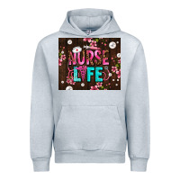 Heather Grey nurse life with pearls Urban Hoodie - AdoDesignShop