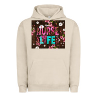 Pigment French Oak nurse life with pearls Urban Hoodie - AdoDesignShop