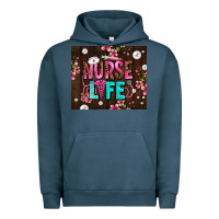 Pigment Midnight Navy nurse life with pearls Urban Hoodie - AdoDesignShop
