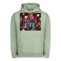 Pigment Oil Green nurse life with pearls Urban Hoodie - AdoDesignShop