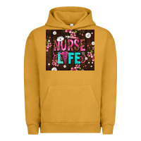 Pigment Peanut Butter nurse life with pearls Urban Hoodie - AdoDesignShop