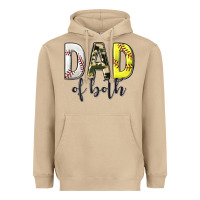 Mushroom dad of both with softball and baseball Heavyweight Hoodie - texasbilliewilder