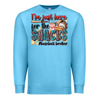 Ocean Blue i'm just here for the snacks #baseball brother Premium Sweatshirt - Zillion Design Studio