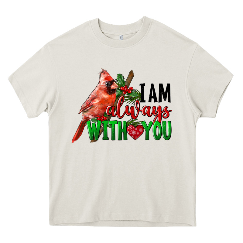 I Am Always With Your Cardinal Bird Heavy Core Tee by LillyAllenDesigns | Teevron