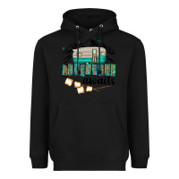Black adventure awaits Heavyweight Hoodie - texasbilliewilder