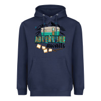 Navy adventure awaits Heavyweight Hoodie - texasbilliewilder