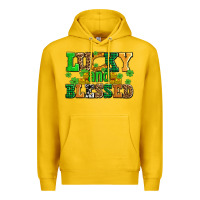Lemon lucky and blessed with coins and shamrocks Premium Hoodie - AdoDesignShop