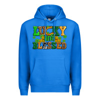 True Royal lucky and blessed with coins and shamrocks Premium Hoodie - AdoDesignShop