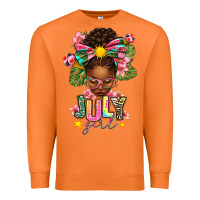 Carrot july girl afro woman summer Premium Sweatshirt - texasbilliewilder