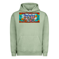 Pigment Oil Green american babe Urban Hoodie - Artiststas