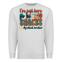 Dove Grey i'm just here for the snacks #american football br Premium Sweatshirt - Zillion Design Studio