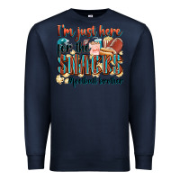 Navy i'm just here for the snacks #american football br Premium Sweatshirt - Zillion Design Studio