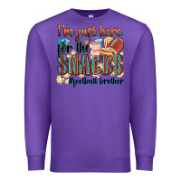 Purple i'm just here for the snacks #american football br Premium Sweatshirt - Zillion Design Studio