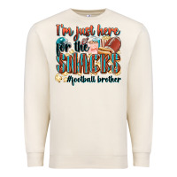 Sandshell i'm just here for the snacks #american football br Premium Sweatshirt - Zillion Design Studio