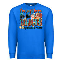 True Royal i'm just here for the snacks #american football br Premium Sweatshirt - Zillion Design Studio