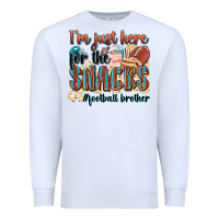 White i'm just here for the snacks #american football br Premium Sweatshirt - Zillion Design Studio