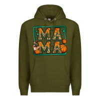 Army Green basketball mama Premium Hoodie - Jasminsmagicworld