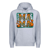 Heather Grey basketball mama Premium Hoodie - Jasminsmagicworld