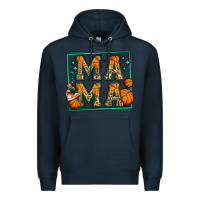Navy basketball mama Premium Hoodie - Jasminsmagicworld