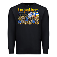 Black i'm just here for the snacks volleyball Premium Sweatshirt - Zillion Design Studio