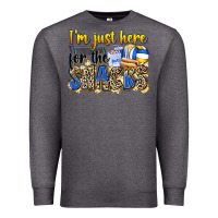 Charcoal Heather i'm just here for the snacks volleyball Premium Sweatshirt - Zillion Design Studio