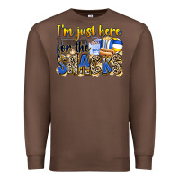 Chestnut i'm just here for the snacks volleyball Premium Sweatshirt - Zillion Design Studio