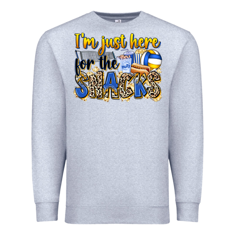 I'm Just Here For The Snacks Volleyball Premium Sweatshirt by Zillion Design Studio | Teevron