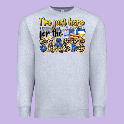 I'm Just Here For The Snacks Volleyball Premium Sweatshirt Designed By Zillion Design Studio