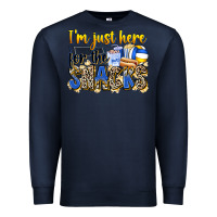 Navy i'm just here for the snacks volleyball Premium Sweatshirt - Zillion Design Studio