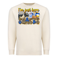 Sandshell i'm just here for the snacks volleyball Premium Sweatshirt - Zillion Design Studio