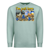 Seafoam i'm just here for the snacks volleyball Premium Sweatshirt - Zillion Design Studio