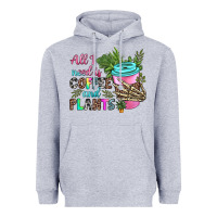 Heather Grey all i need is coffee and plants Heavyweight Hoodie - texasbilliewilder