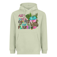 Matcha all i need is coffee and plants Heavyweight Hoodie - texasbilliewilder