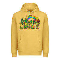 Antique Gold feeling lucky with coins Premium Hoodie - AdoDesignShop