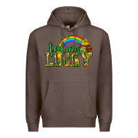 Coffee feeling lucky with coins Premium Hoodie - AdoDesignShop