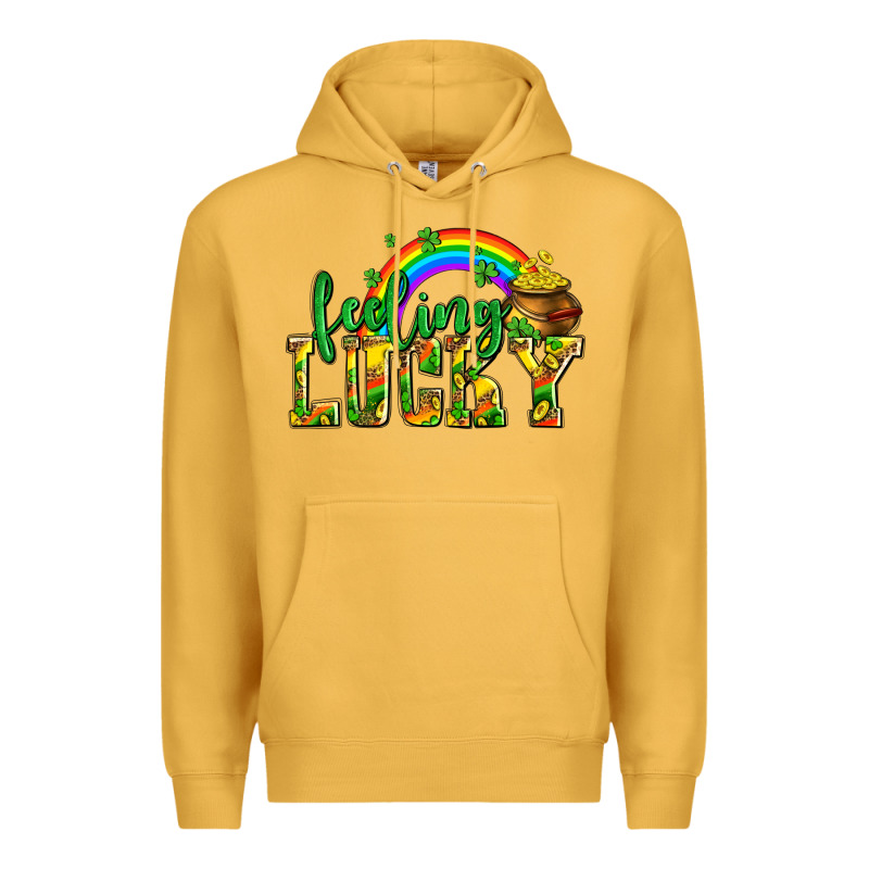 Feeling Lucky With Coins Premium Hoodie by AdoDesignShop | Teevron
