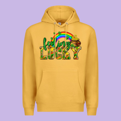 Feeling Lucky With Coins Premium Hoodie Designed By Adodesignshop