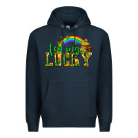 Navy feeling lucky with coins Premium Hoodie - AdoDesignShop