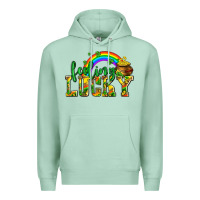 Seafoam feeling lucky with coins Premium Hoodie - AdoDesignShop