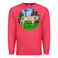 Cardinal christmas charolais bull and barnyard Premium Sweatshirt - RanaPortraitStore